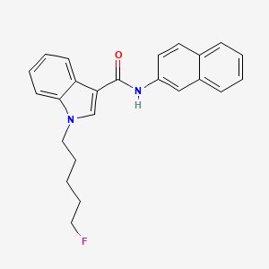 Chemical structure of 5-fluoro NNEI 2'-naphthyl isomer