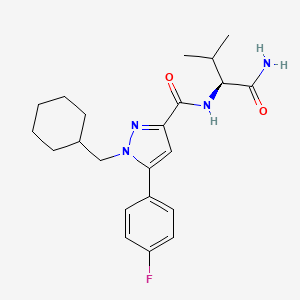 Chemical structure of 5,3-AB-CHMFUPPYCA