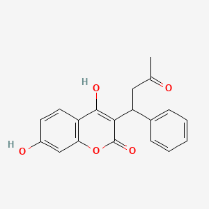 Chemical structure of 7-Hydroxywarfarin