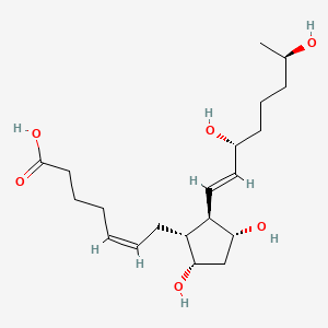Chemical structure of 15(R),19(R)-hydroxy Prostaglandin F2α