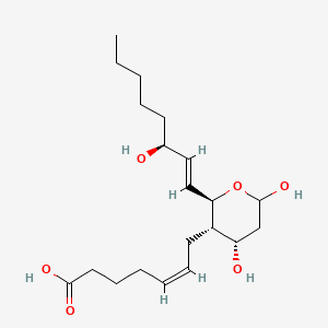 Chemical structure of Thromboxane B2