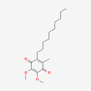 Chemical structure of Decylubiquinone