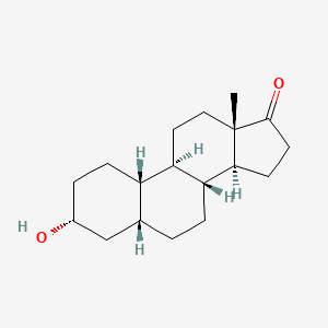 Chemical structure of 19-Noretiocholanolone
