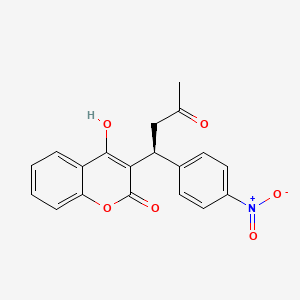Chemical structure of (S)-Acenocoumarol