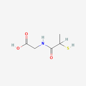 Chemical structure of Tiopronin