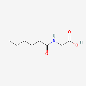 Chemical structure of Hexanoylglycine