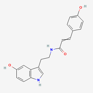 Chemical structure of N-(p-Coumaroyl)serotonin
