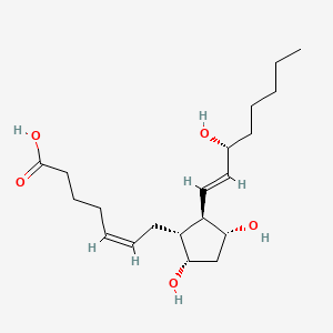 Chemical structure of 15(R)-Prostaglandin F2α