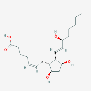 Chemical structure of ent-8-iso-15(S)-Prostaglandin F2α