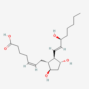 Chemical structure of PGF2beta