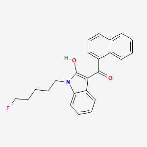 Chemical structure of AM2201 2-hydroxyindole metabolite