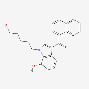 Chemical structure of AM2201 7-hydroxyindole metabolite