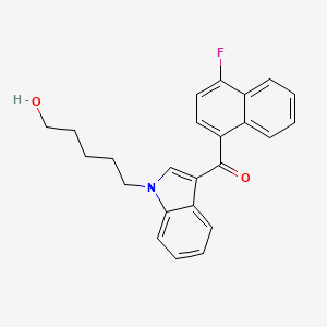Chemical structure of JWH 412 N-(5-hydroxypentyl) metabolite