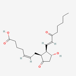 Chemical structure of 8-Iso-15-keto-PGE2