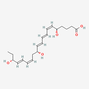 Chemical structure of Resolvin E1