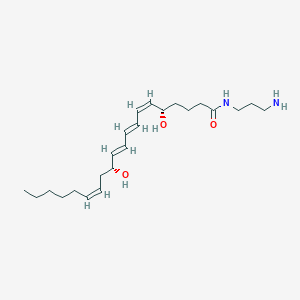 Chemical structure of Leukotriene B4-3-aminopropylamide