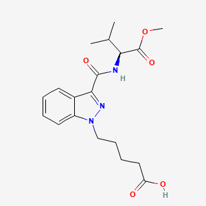 Chemical structure of 5-fluoro AMB metabolite 3