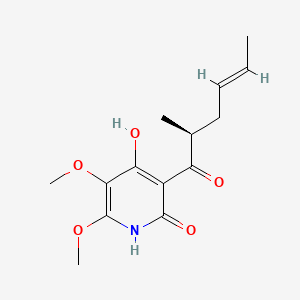 Chemical structure of Harzianopyridone
