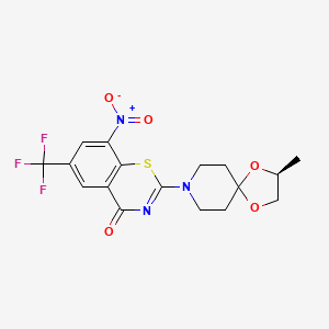Chemical structure of BTZ043