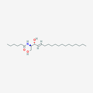 Chemical structure of C6 D-threo Ceramide (d18:1/6:0)