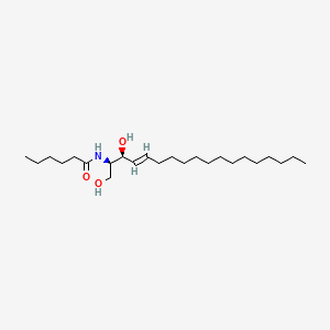 Chemical structure of C6 L-erythro Ceramide (d18:1/6:0)