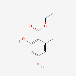 Chemical structure of Ethyl Orsellinate