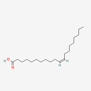 Chemical structure of 11(Z)-Eicosenoic Acid