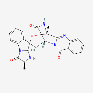 Chemical structure of Fumiquinazoline D