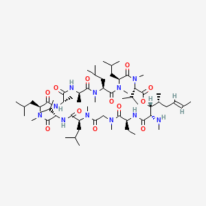 Chemical structure of Isocyclosporin A