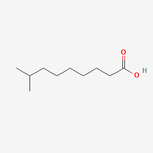 Chemical structure of 8-Methylnonanoic acid