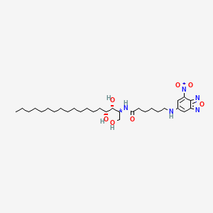 Chemical structure of C6 NBD Phytoceramide (t18:0/6:0)