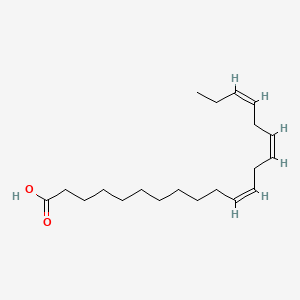 Chemical structure of 11(Z),14(Z),17(Z)-Eicosatrienoic Acid