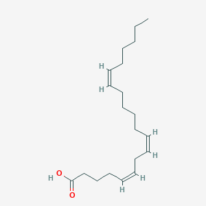 Chemical structure of eicosa-5Z,8Z,14Z-trienoic acid