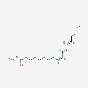 Chemical structure of ethyl (9E,11Z,13Z)-octadeca-9,11,13-trienoate