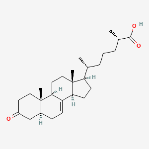 Chemical structure of (25S)-δ7-Dafachronic Acid