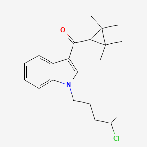 Chemical structure of UR-144 N-(4-chloropentyl) analog