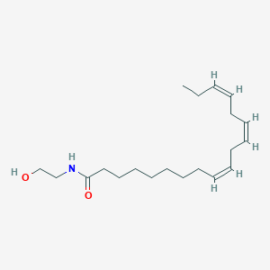 Chemical structure of α-Linolenoyl Ethanolamide