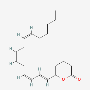 Chemical structure of (±)5-HETE lactone