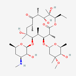 Chemical structure of N-Demethylerythromycin A