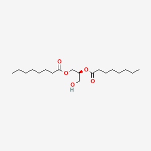 Chemical structure of 1,2-Dioctanoyl-sn-glycerol
