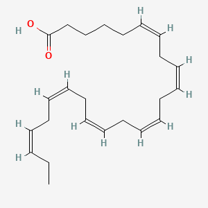 Chemical structure of 6(Z),9(Z),12(Z),15(Z),18(Z),21(Z)-Tetracosahexaenoic Acid
