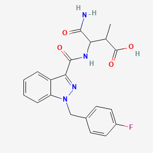 Chemical structure of AB-FUBINACA metabolite 2A