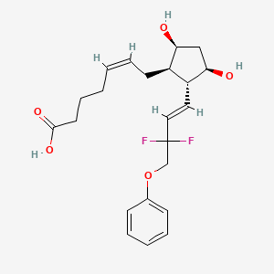 Chemical structure of Tafluprost acid