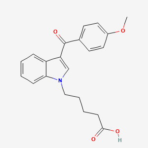 Chemical structure of RCS-4 N-(5-carboxypentyl) metabolite