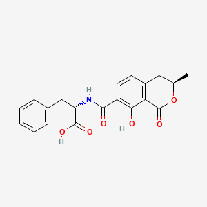 Chemical structure of Ochratoxin B