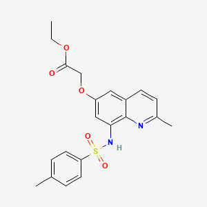 Chemical structure of Zinquin ethyl ester