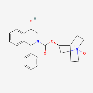 Chemical structure of 4-hydroxy Solifenacin N-oxide