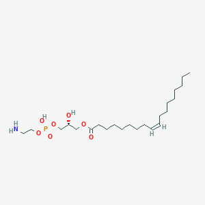 Chemical structure of 1-Oleoyl-2-hydroxy-sn-glycero-3-PE