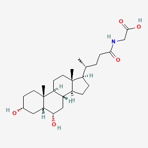 Chemical structure of Glycohyodeoxycholic Acid