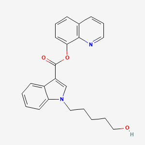Chemical structure of PB-22 N-(5-hydroxypentyl) metabolite